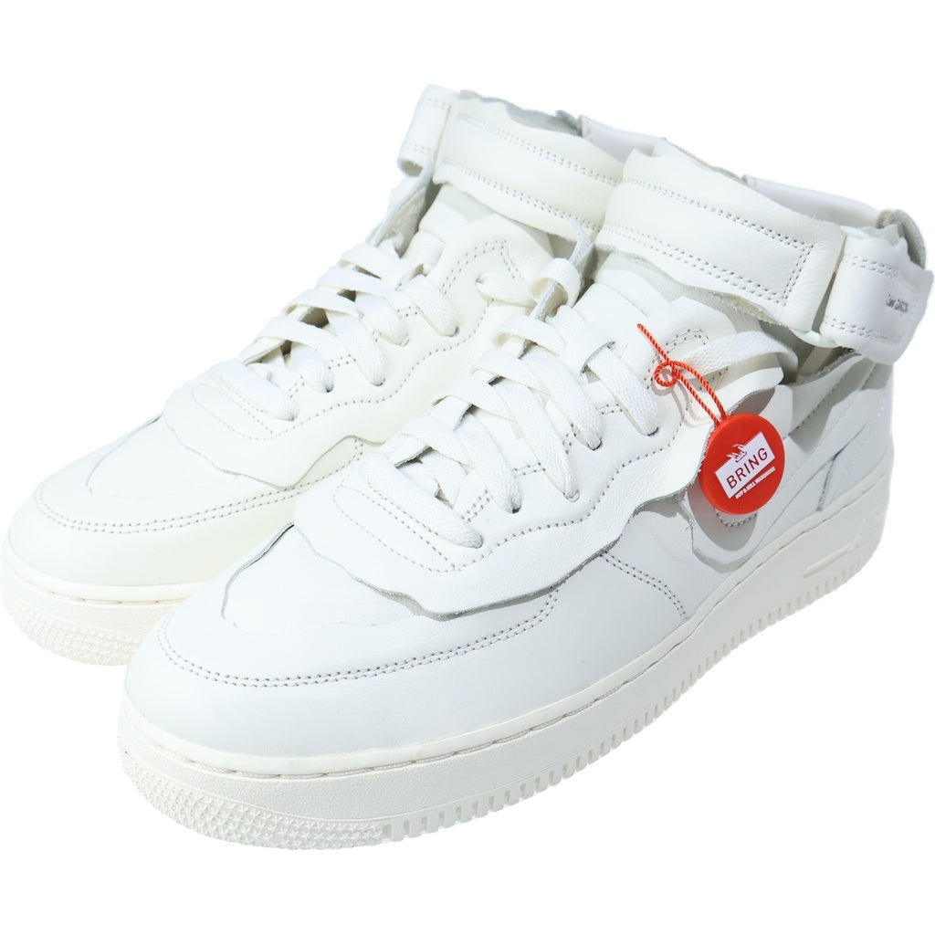 NIKE(ナイキ) ×COMME des GARCONS HOMME PLUS AIR FORCE 1 MID コムデギャルソンオムプリュス エアフォース1 ミッドカットスニーカー ホワイト US9.5/27.5cm DC3601-100