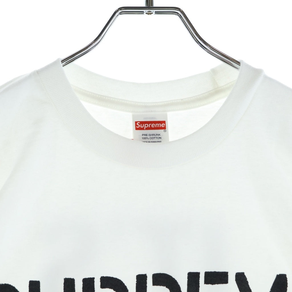 SUPREME(シュプリーム) 26SS Hard Tee ハード フロントロゴ 両面プリントTシャツ 半袖クルーネックカットソー ホワイト