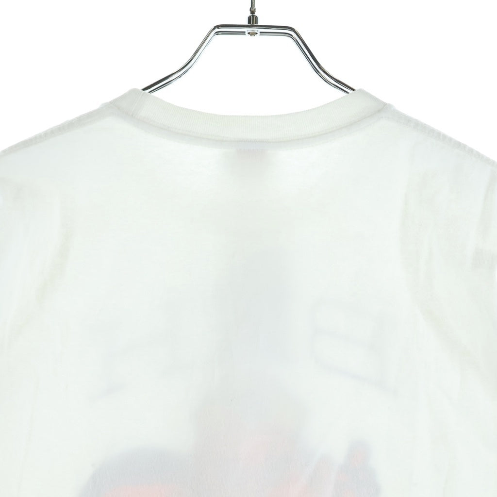 A BATHING APE(アベイシングエイプ) ×BOUNTY HUNTER HUNTER TEE ×バウンティー ハンター フロントプリント クルーネック コットン 半袖Tシャツ カットソー ホワイト