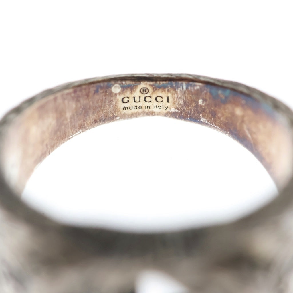 GUCCI(グッチ) アラベスク インターロッキングG リング シルバー