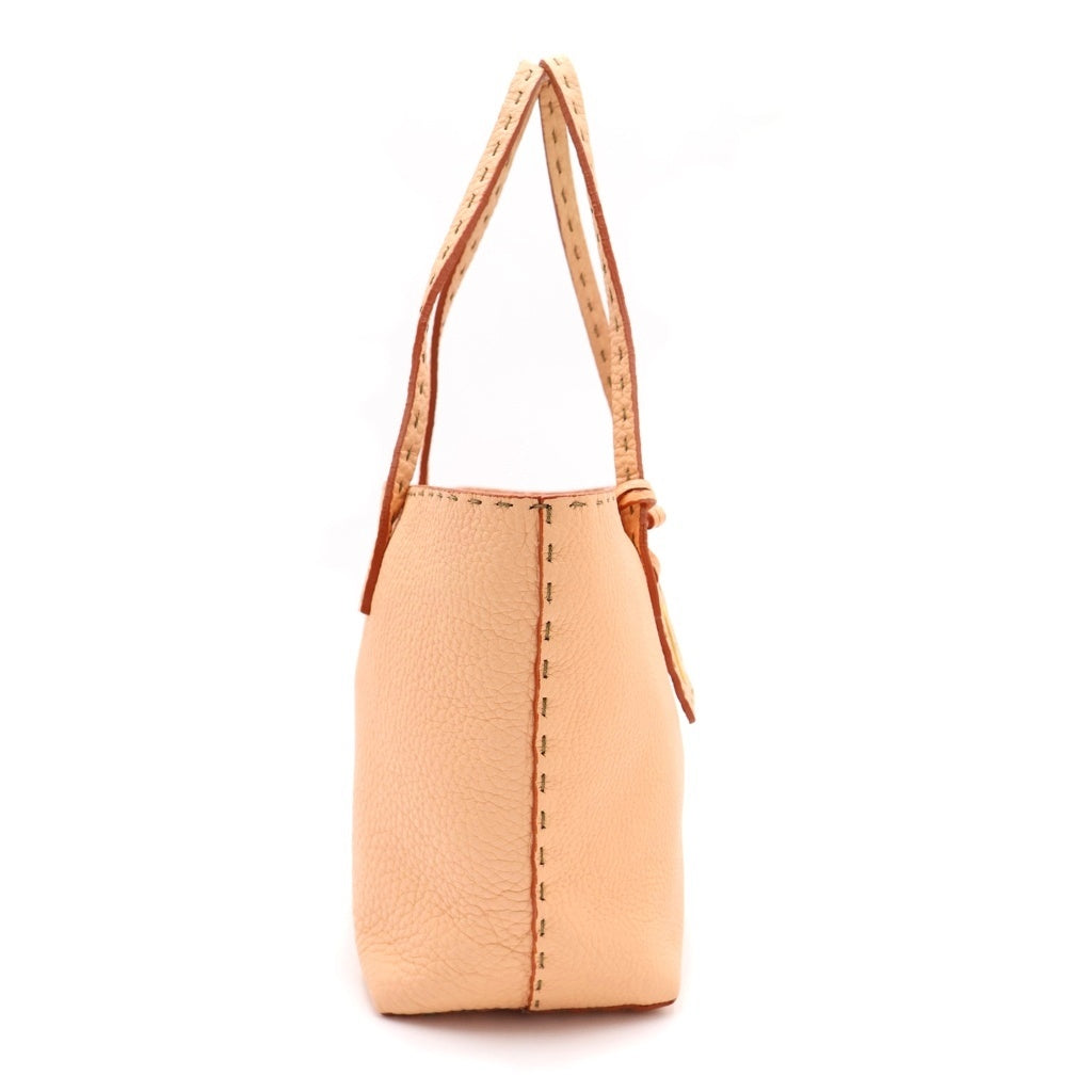 FENDI(フェンディ) セレリア レザー ミニトートバッグ ベージュ 8BH099