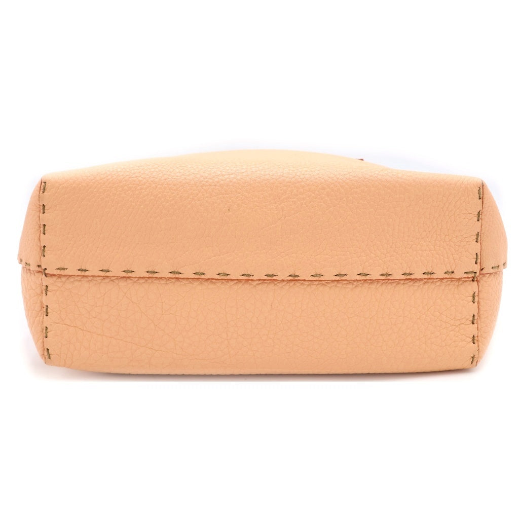 FENDI(フェンディ) セレリア レザー ミニトートバッグ ベージュ 8BH099