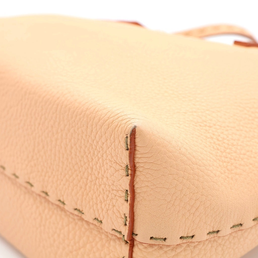 FENDI(フェンディ) セレリア レザー ミニトートバッグ ベージュ 8BH099