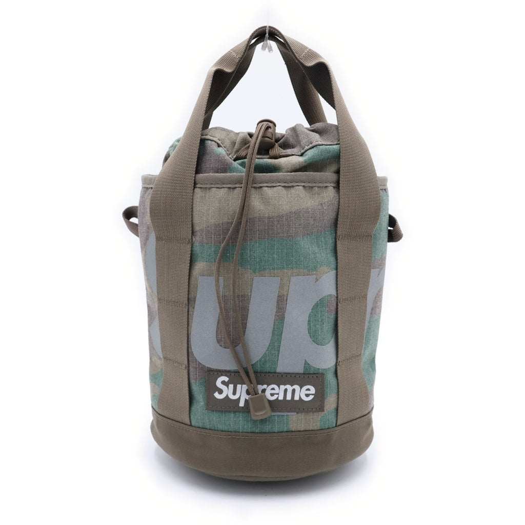 SUPREME(シュプリーム) 24SS Cinch Bag シンチクロージャー ウッドランドカモ 2WAY ハンドバッグ ブラウン/グリーン
