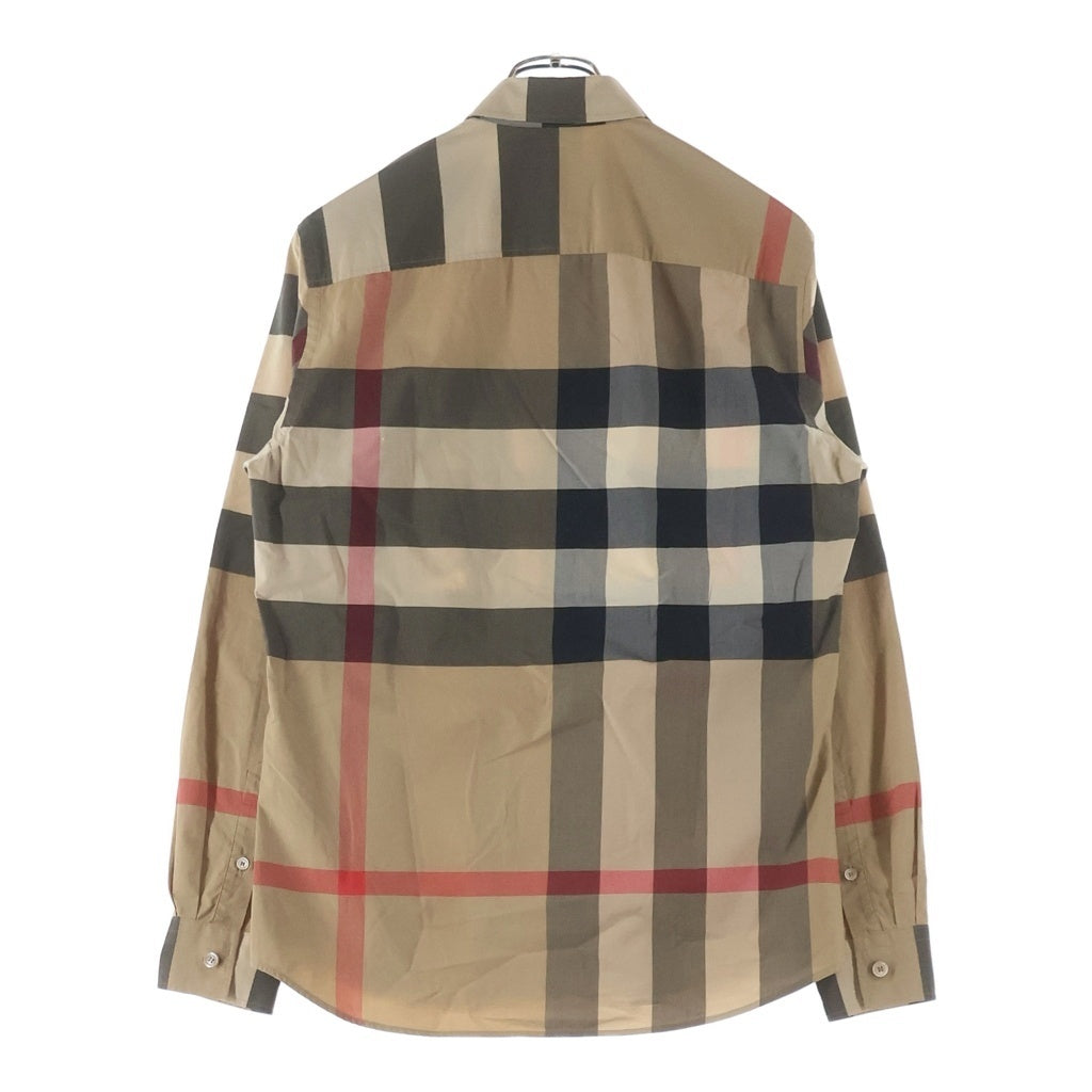 BURBERRY LONDON(バーバリーロンドン) メガチェック柄 ストレッチ長袖シャツ ベージュ 8010213 71Q