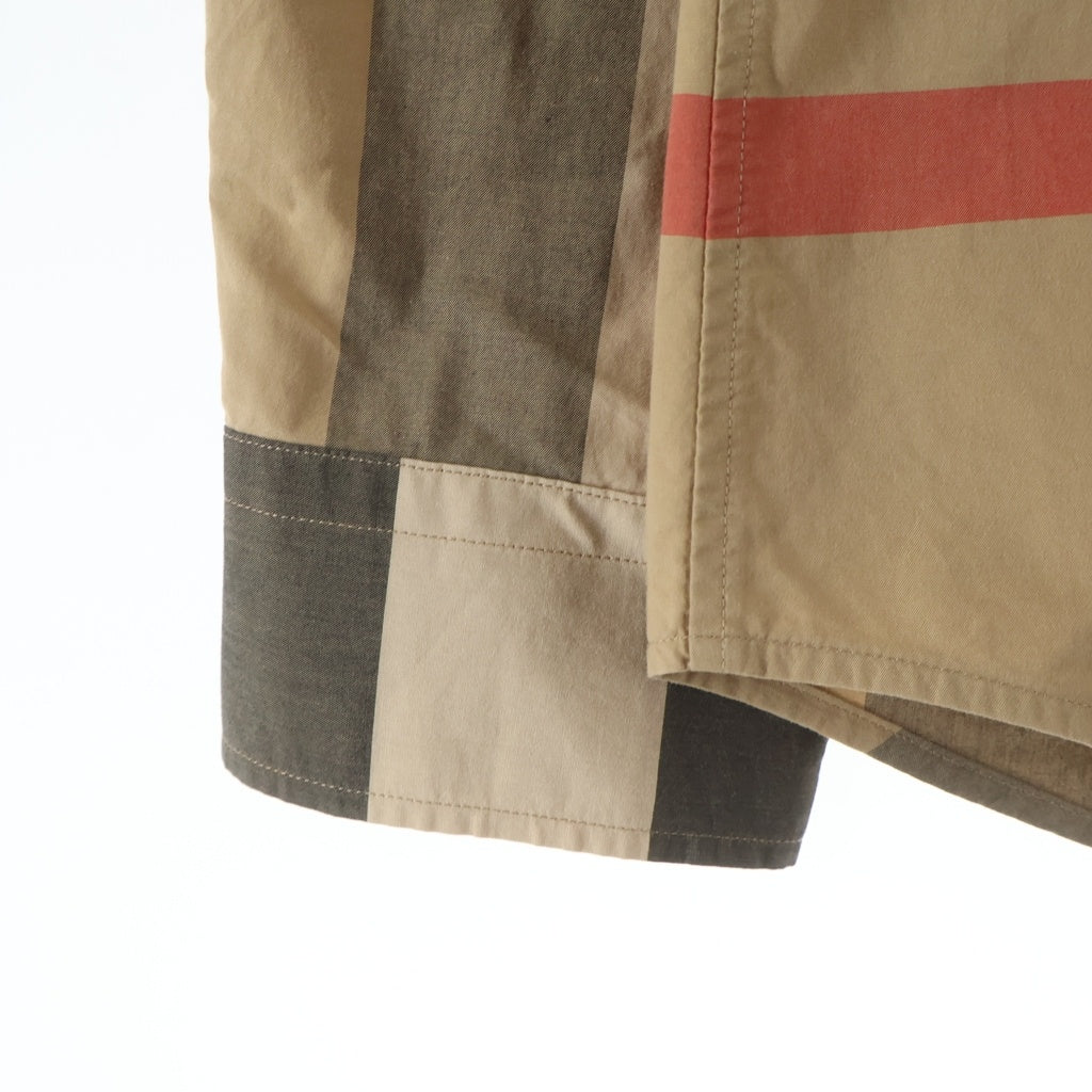 BURBERRY LONDON(バーバリーロンドン) メガチェック柄 ストレッチ長袖シャツ ベージュ 8010213 71Q