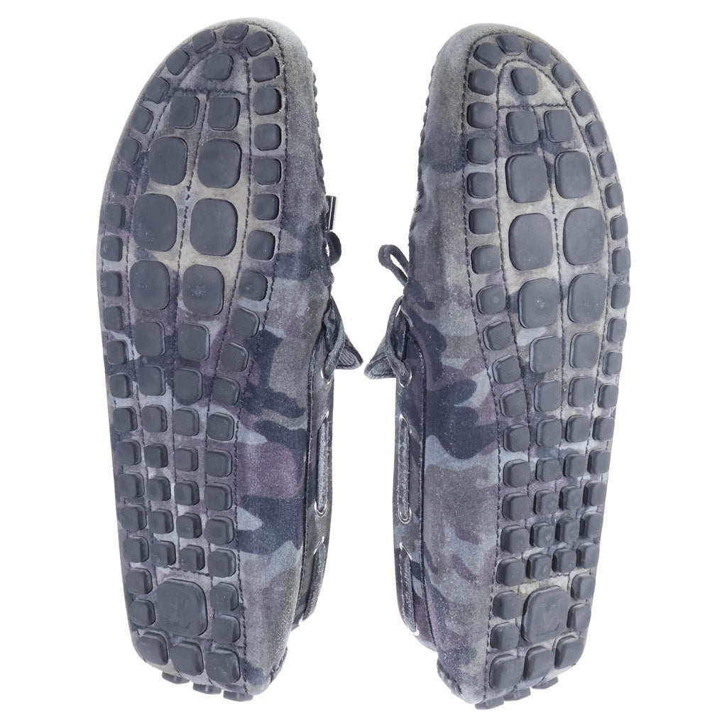 LOUIS VUITTON(ルイヴィトン) カモフラ モカシン ドライビングシューズ ローファー グレー ND0133