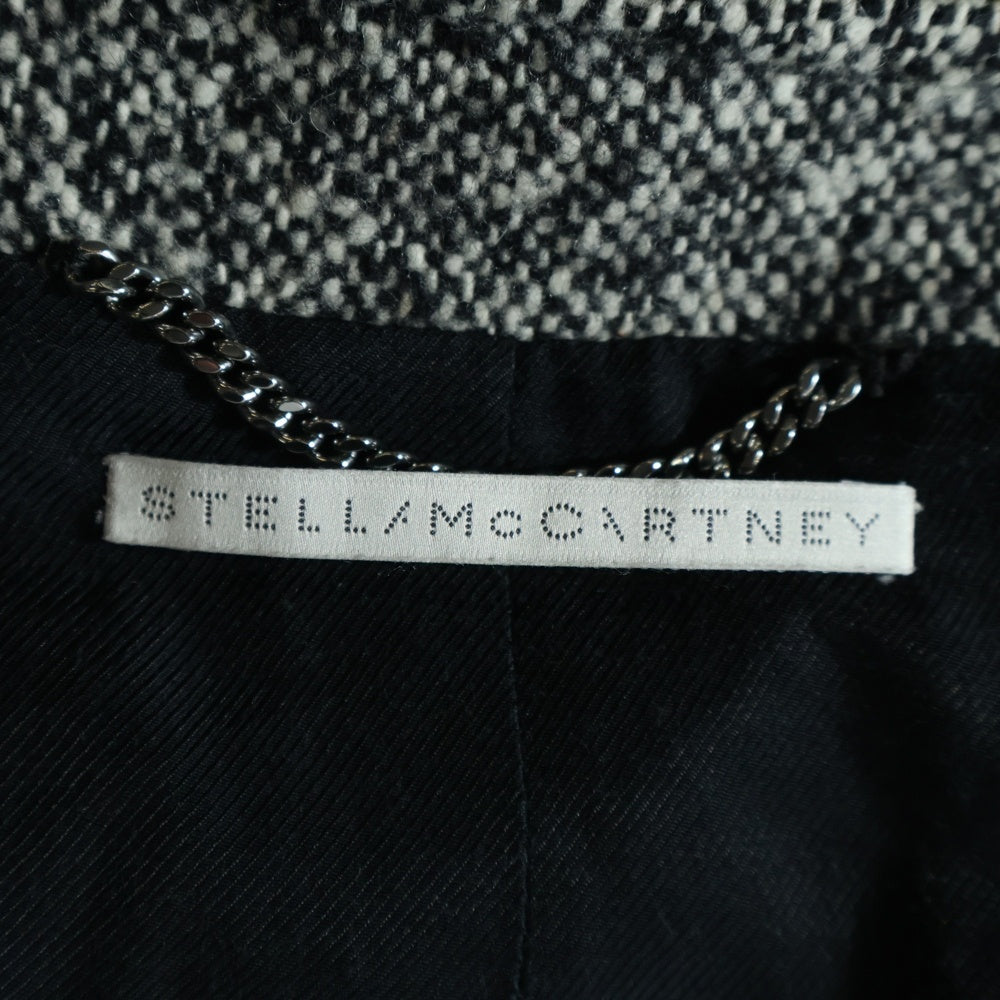 STELLA McCARTNEY(ステラマッカートニー) イタリア製 ダブルポケット メランジウール コート グレー