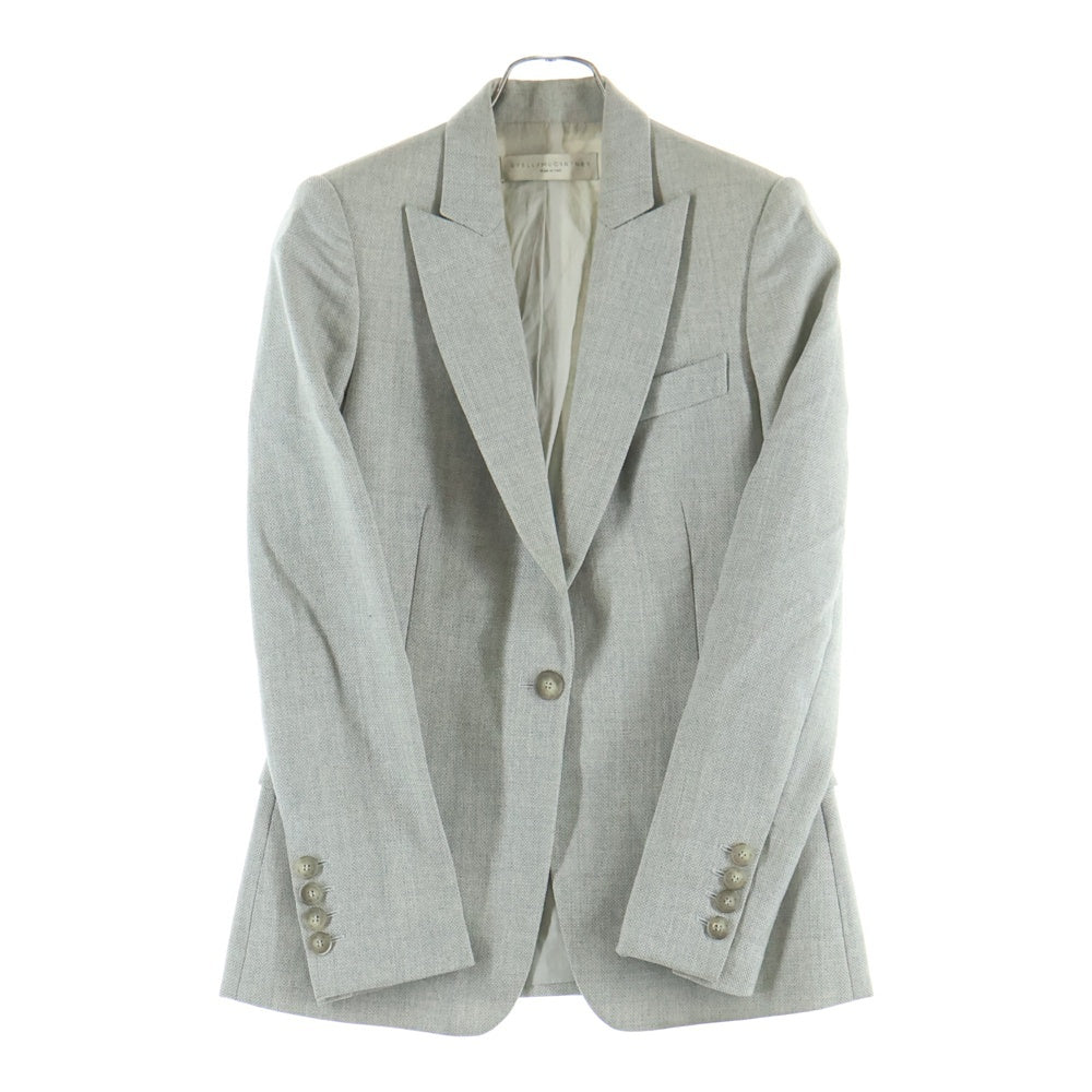 STELLA McCARTNEY(ステラマッカートニー) イタリア製 ウール 1ボタン テーラードジャケット グレー 289475 SW703