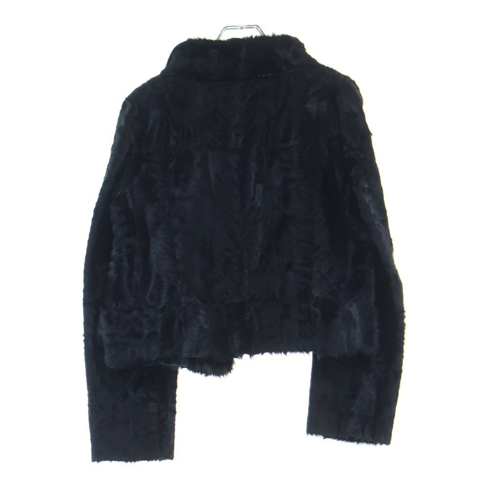 MARNI(マルニ) ラムファー イタリア製 ショットコート ジャケット レディース ブラック