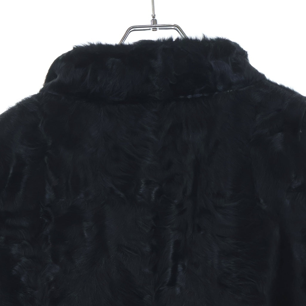 MARNI(マルニ) ラムファー イタリア製 ショットコート ジャケット レディース ブラック