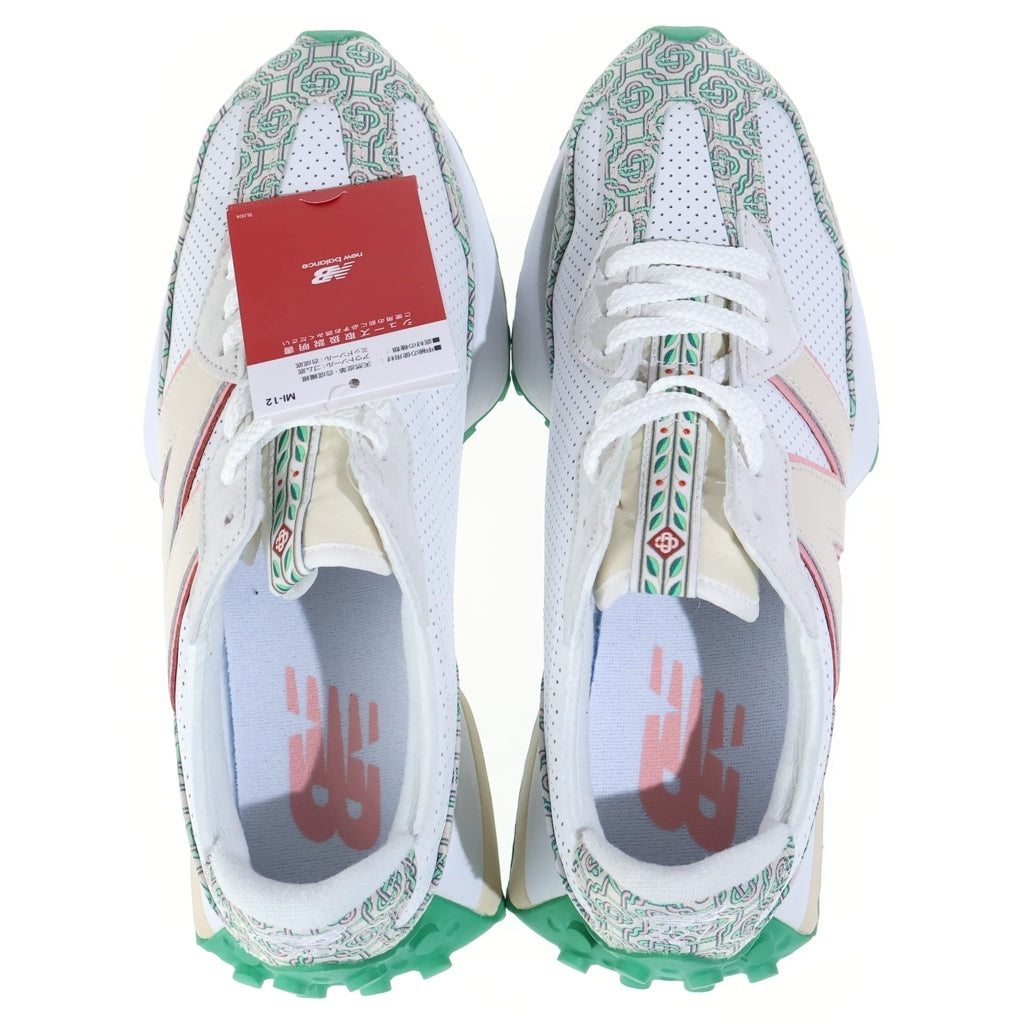 New Balance(ニューバランス) ×Casablanca MS327CAB カサブランカ ローカットスニーカー ホワイト/グリーン US9/27cm