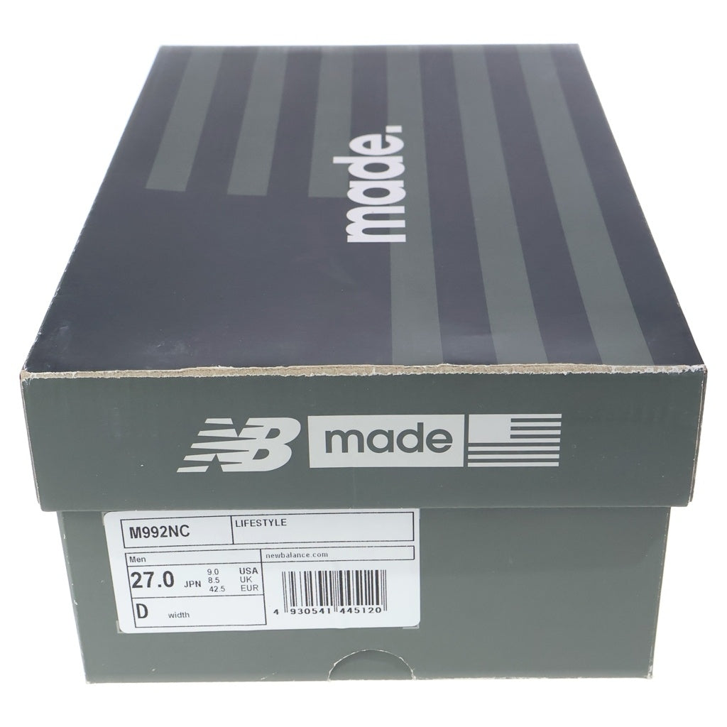 New Balance(ニューバランス) M992NC USA製 ローカットスニーカー グレー US9/27cm