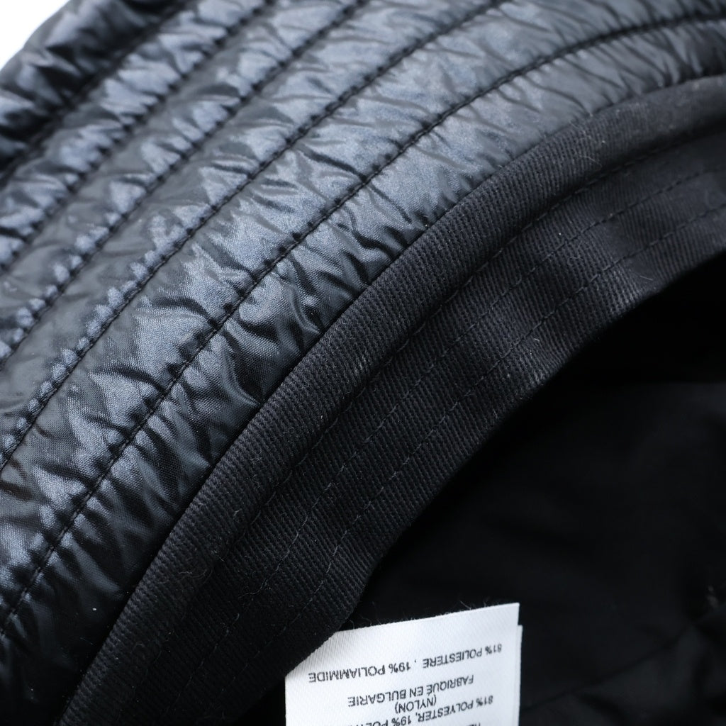 DRIES VAN NOTEN(ドリスヴァンノッテン) 22AW GILLY ナイロン グロッシー バケットハット 帽子 ブラック 029504-5183-900