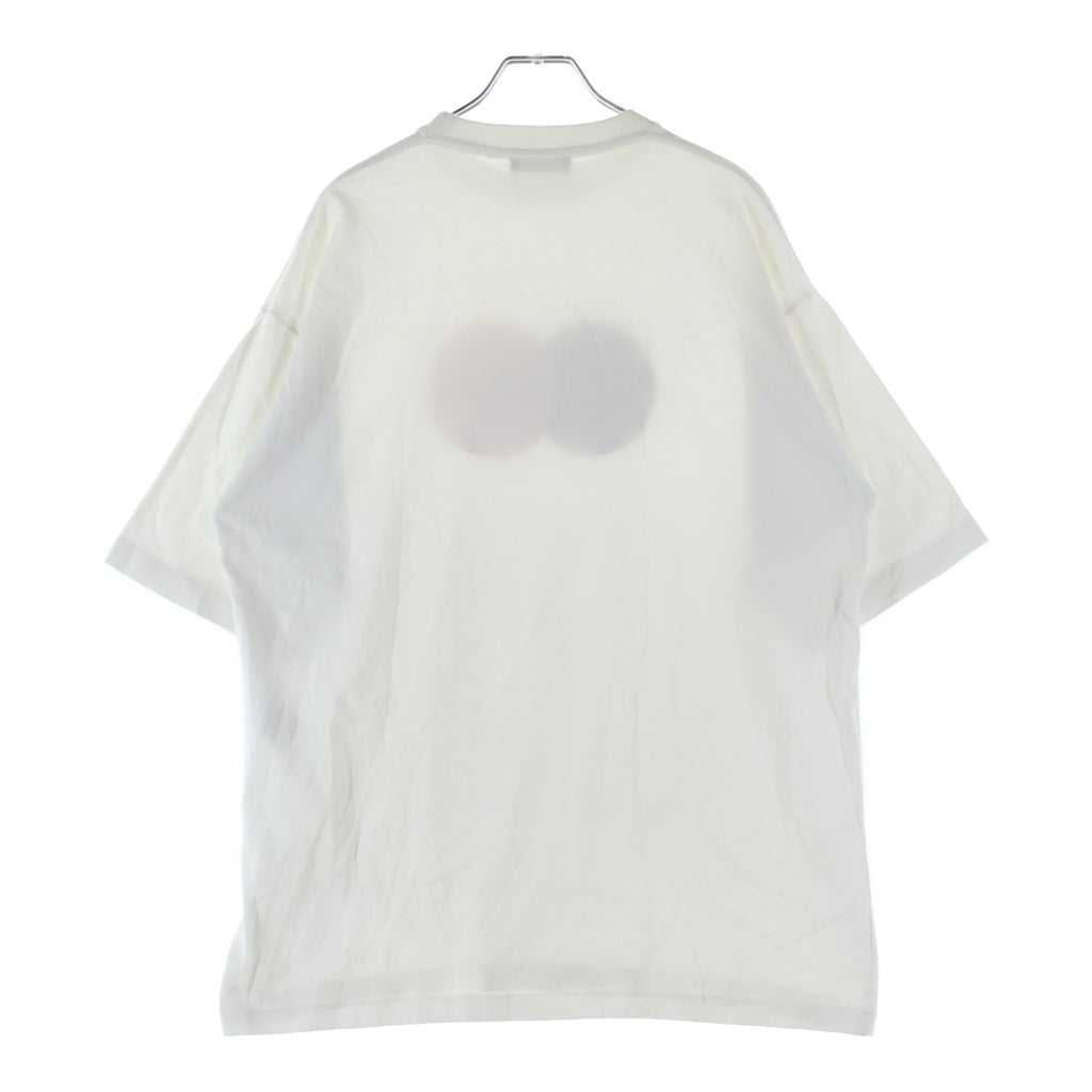 BALENCIAGA(バレンシアガ) マスターカードロゴプリント クルーネック半袖Tシャツ カットソー ホワイト 620969 TIV79