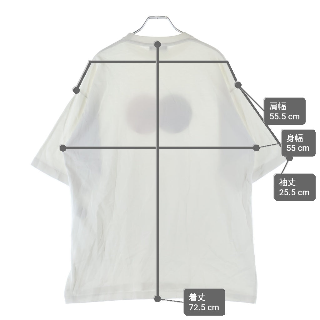 BALENCIAGA(バレンシアガ) マスターカードロゴプリント クルーネック半袖Tシャツ カットソー ホワイト 620969 TIV79