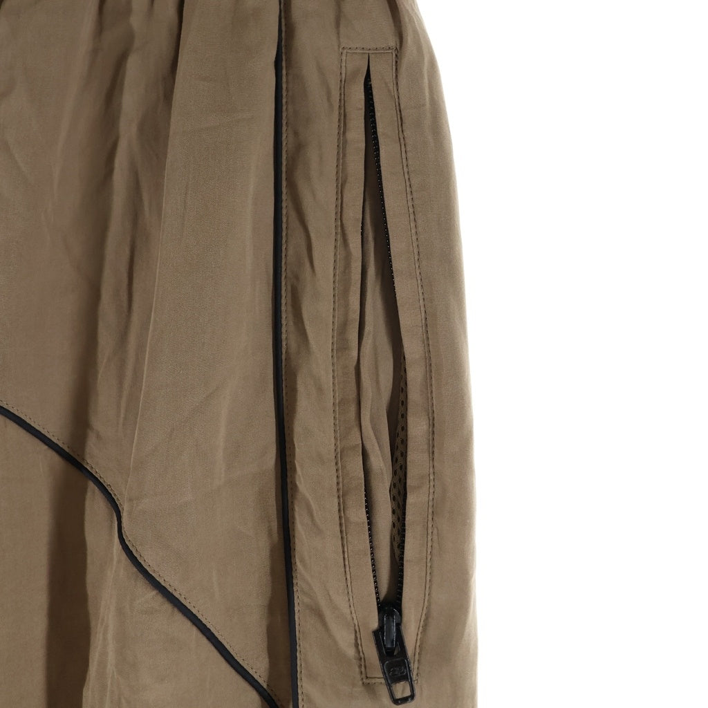 BALENCIAGA(バレンシアガ) LOOSE-FITTING TROUSERS ルーズフィッティング ロゴエンブロイダリー リヨセルポプリントラックパンツ トラウザーズ ブラウン 643052 TFO02