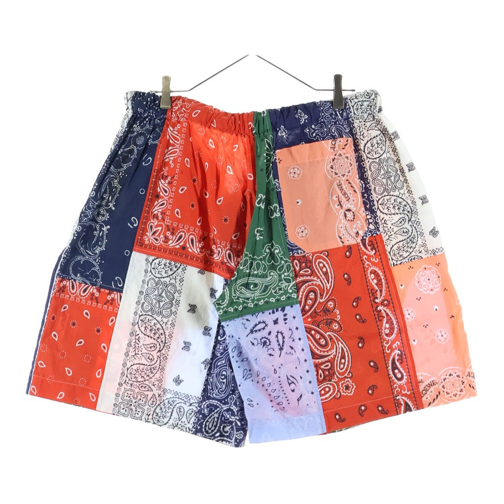 LOEWE(ロエベ) BANDANA PATCHWORK SHORTS バンダナパッチワーク ドローストリング ショーツ ハーフパンツ マルチカラー H2192610PO
