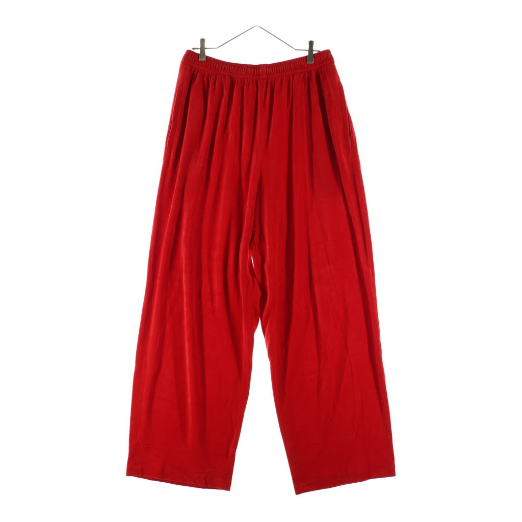 BALENCIAGA(バレンシアガ) 21SS Soft Tracksuit Pants レーヨン混 ソフトトラックスーツパンツ レッド 659094 TKQ12
