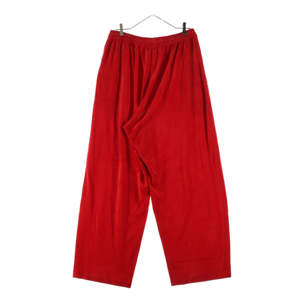 BALENCIAGA(バレンシアガ) 21SS Soft Tracksuit Pants レーヨン混 ソフトトラックスーツパンツ レッド 659094 TKQ12