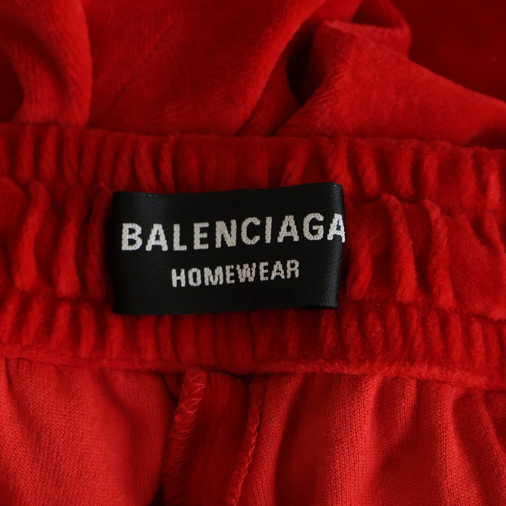 BALENCIAGA(バレンシアガ) 21SS Soft Tracksuit Pants レーヨン混 ソフトトラックスーツパンツ レッド 659094 TKQ12
