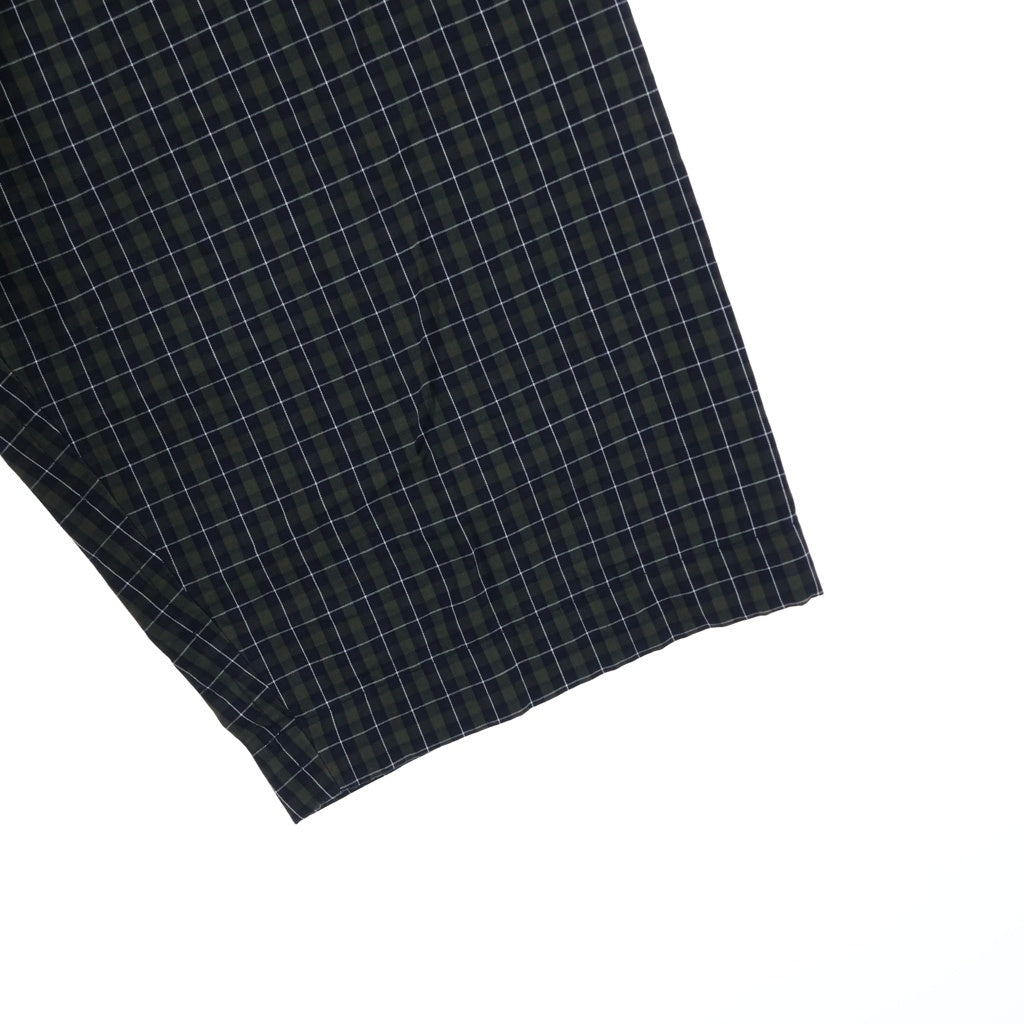 BALENCIAGA(バレンシアガ) 21SS Mirco Tartan Oversized Shirt マイクロタータンチェック オーバーサイズ 長袖シャツ ネイビー/グリーン 659014 TKM34
