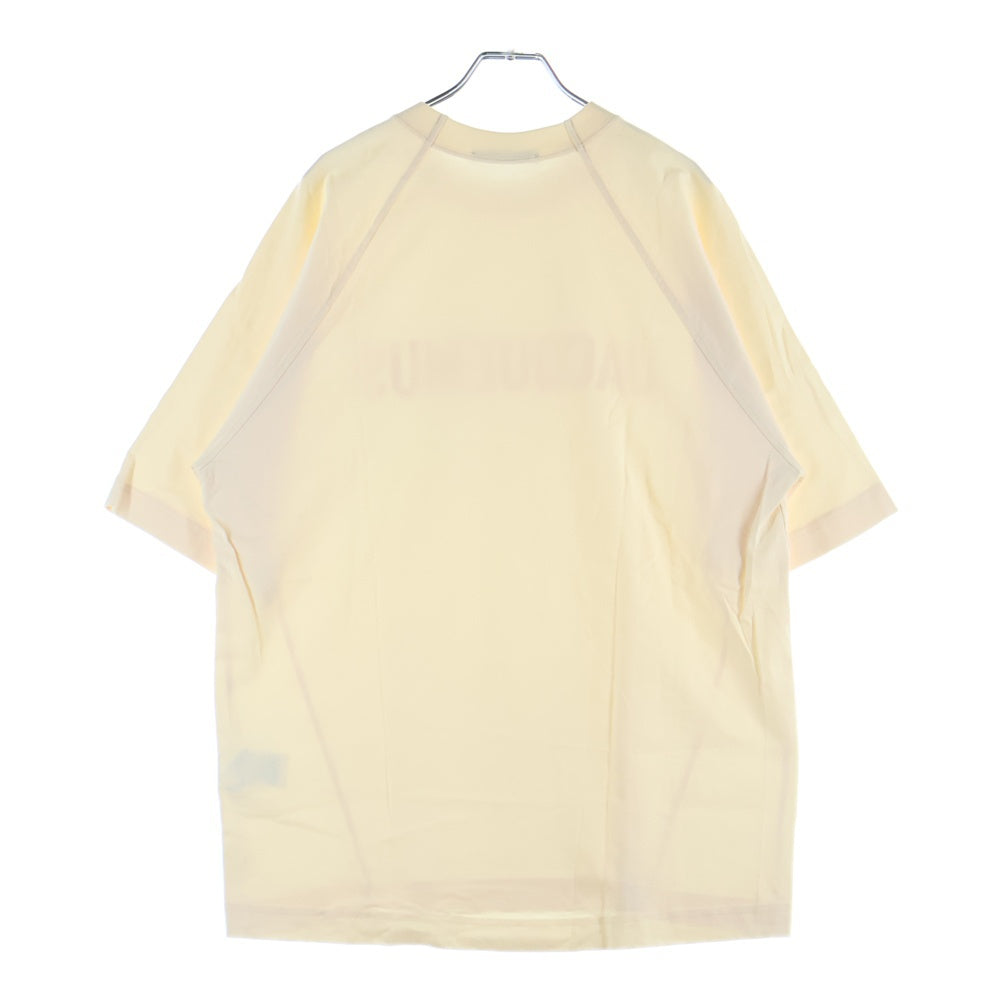 JACQUEMUS(ジャックムス) 25SS LE T-SHIRT TYPO フロントロゴプリント クルーネック半袖Tシャツ カットソー ベージュ 245JS212 2011 130
