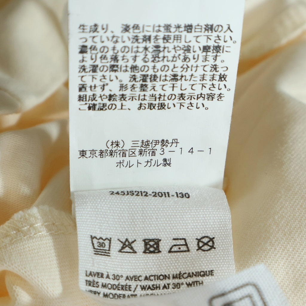 JACQUEMUS(ジャックムス) 25SS LE T-SHIRT TYPO フロントロゴプリント クルーネック半袖Tシャツ カットソー ベージュ 245JS212 2011 130