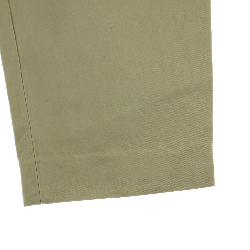 STUDIO NICHOLSON(スタジオニコルソン) SORTE SNM-1248 PEACHED COTTON TWILL TAN ソルテ ピーチド コットンツイル タン ジップアップ ワイドパンツ ベージュ 51-10-751047