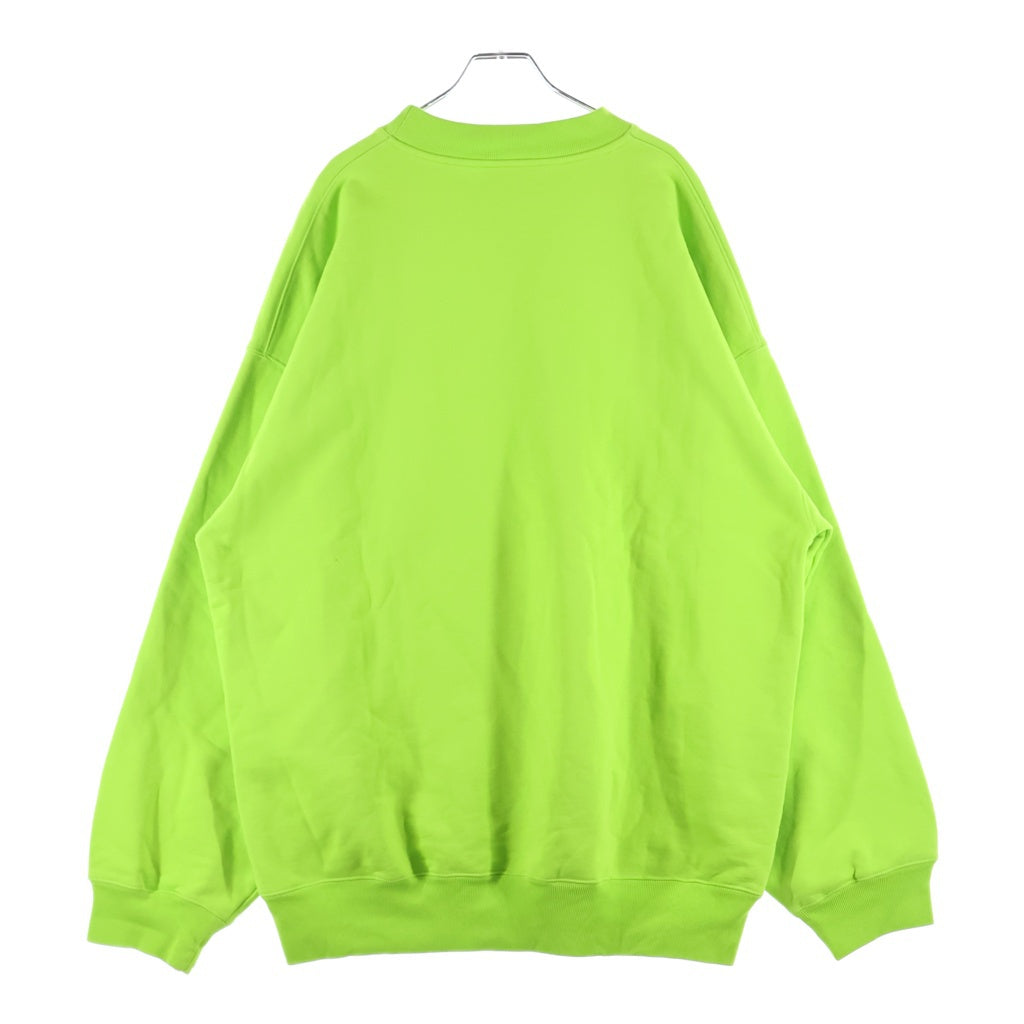 BALENCIAGA(バレンシアガ) 24SS BB CORP SWEATSHIRT BBコープ オーバーサイズ クルーネックスウェット トレーナー ライトグリーン 671125 TKVB5