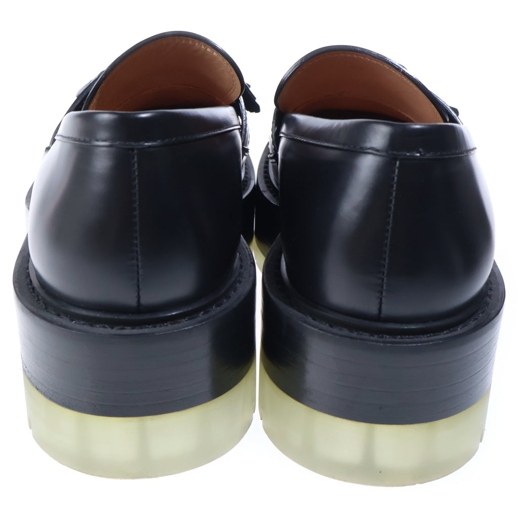 BOTTEGA VENETA(ボッテガヴェネタ) Leather Tassel Loafers レザー チャンキーソール タッセルローファー ブラック 632511 VBS30