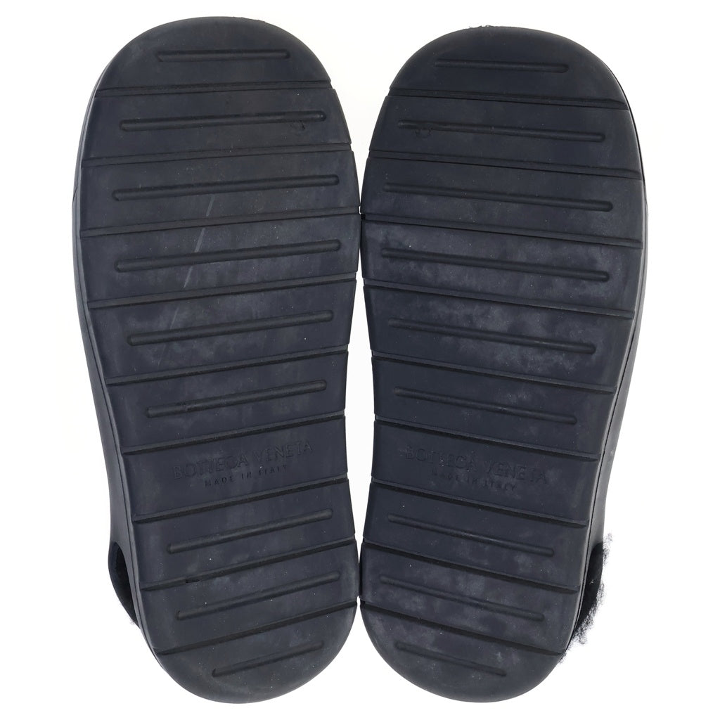 BOTTEGA VENETA(ボッテガヴェネタ) Puddle Slingback Sandal Shearling パドル シアリング スリングバックサンダル シューズ ブラック 676886 V1BM0