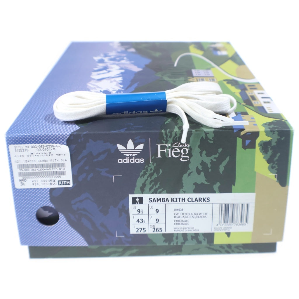 adidas(アディダス) xKITH RONNIE FIEG ×CLARKS 8TH STREET SAMBA KITHMAS COLLEGIATE キスロニファイグ クラークス ストリート サンバ キスマス ローカットスニーカー IE4033
