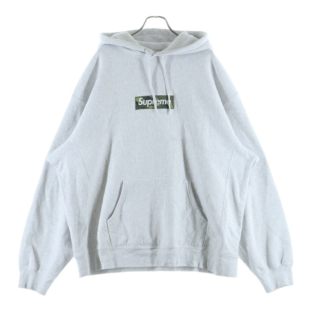 SUPREME(シュプリーム) 23AW Box Logo Hooded Sweatshirt カモ柄ボックスロゴ フーデッドプルオーバースウェットシャツ パーカー グレー