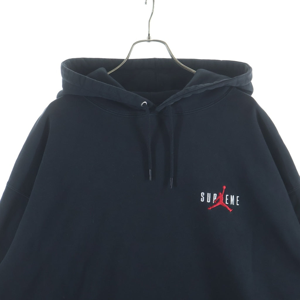 SUPREME(シュプリーム) 24AW ×Nike Jordan Hooded Sweatshirt ナイキ ジョーダン フーデッド ロゴプリント プルオーバー パーカー スウェットシャツ HF0836-010