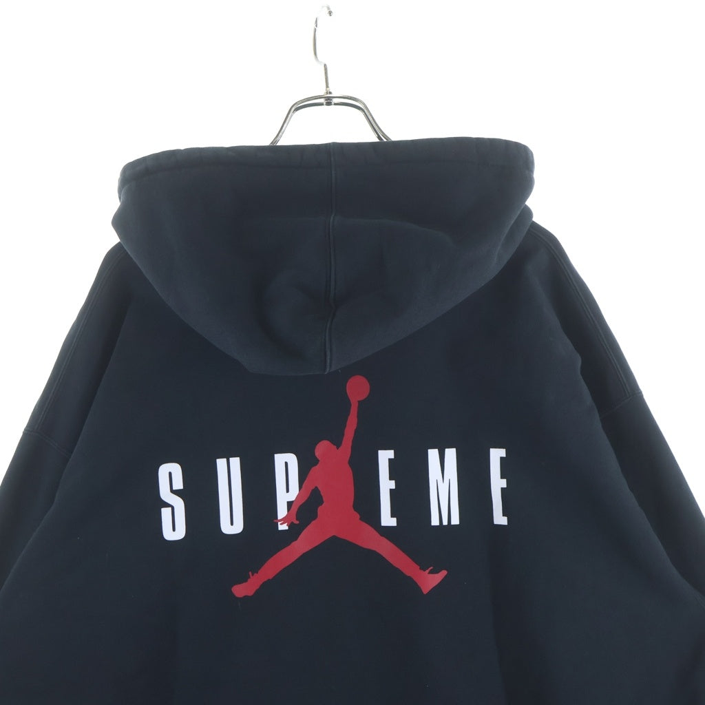 SUPREME(シュプリーム) 24AW ×Nike Jordan Hooded Sweatshirt ナイキ ジョーダン フーデッド ロゴプリント プルオーバー パーカー スウェットシャツ HF0836-010