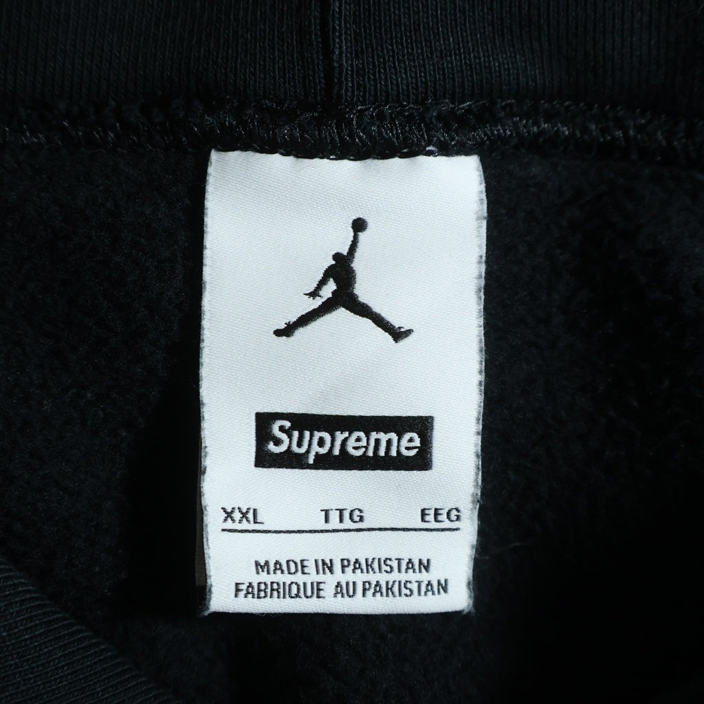 SUPREME(シュプリーム) 24AW ×Nike Jordan Hooded Sweatshirt ナイキ ジョーダン フーデッド ロゴプリント プルオーバー パーカー スウェットシャツ HF0836-010