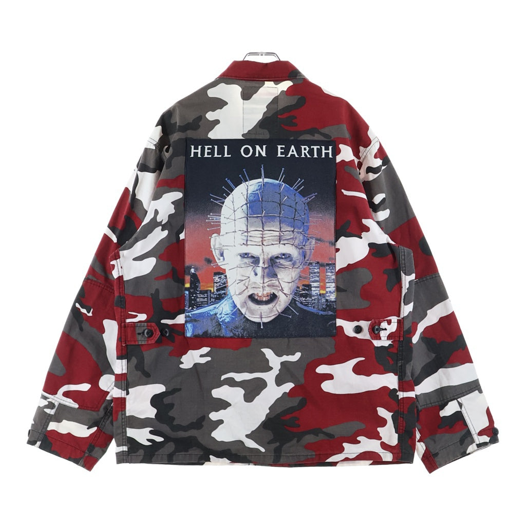 SUPREME(シュプリーム) 18SS Hellraiser BDU Shirt Red Camo ヘルレイザー ミリタリージャケット レッドカモフラージュ