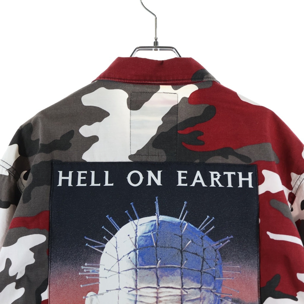 SUPREME(シュプリーム) 18SS Hellraiser BDU Shirt Red Camo ヘルレイザー ミリタリージャケット レッドカモフラージュ