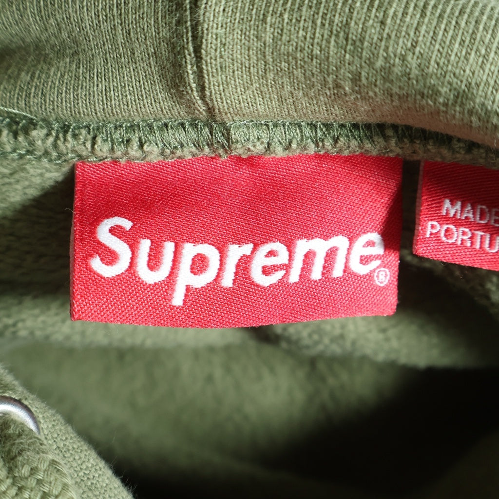 SUPREME(シュプリーム) 18AW Chainstitch Hooded Sweatshirt チェーンステッチ 泣く女 フーデッドスウェット プルオーバーパーカー カーキ