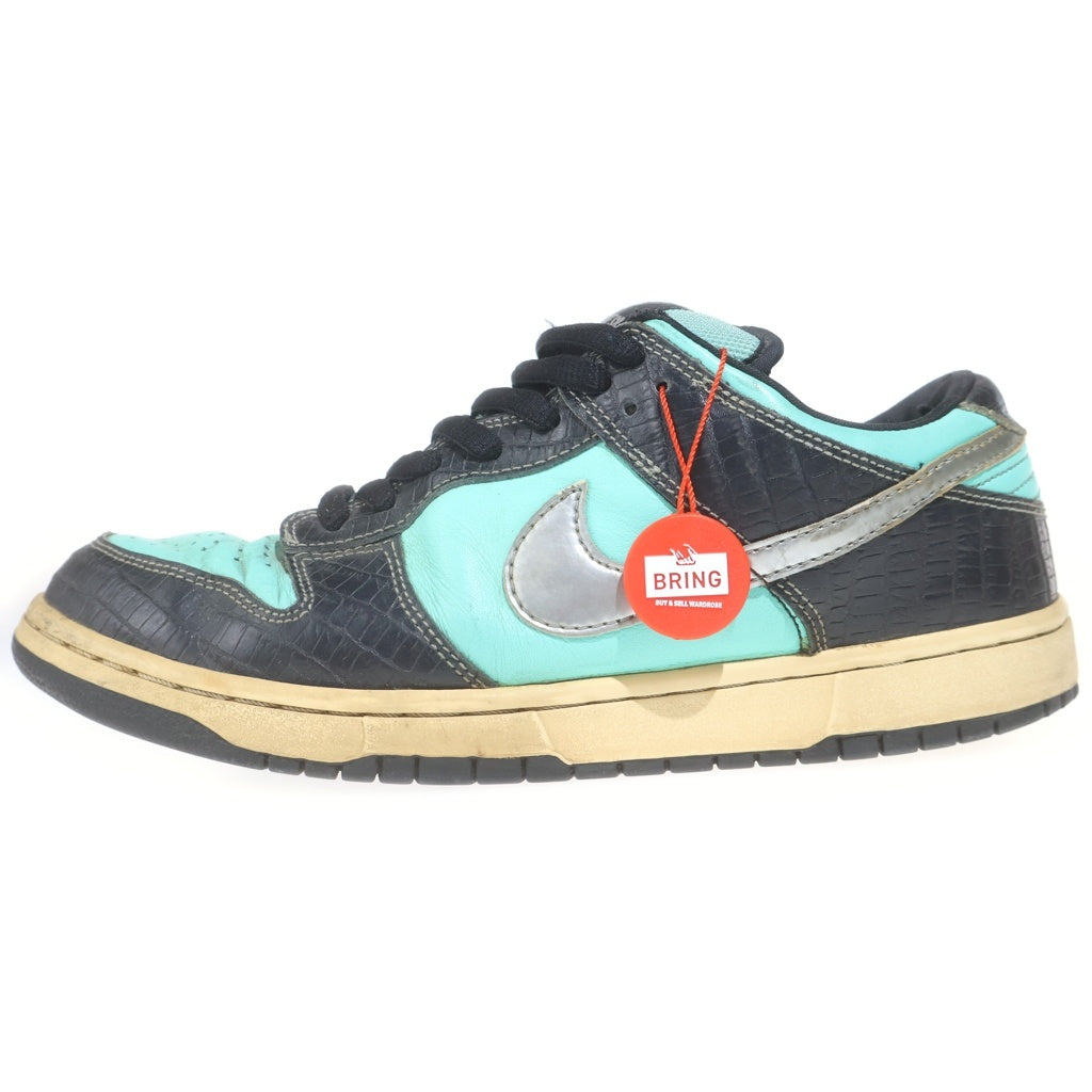 NIKE SB(ナイキエスビー) 【鑑賞用 2005年製】 DUNK LOW DIAMOND SUPPLY CO. ダンク ダイヤモンドサプライ ローカットスニーカー ブラック/ティファニーブルー 304292-402