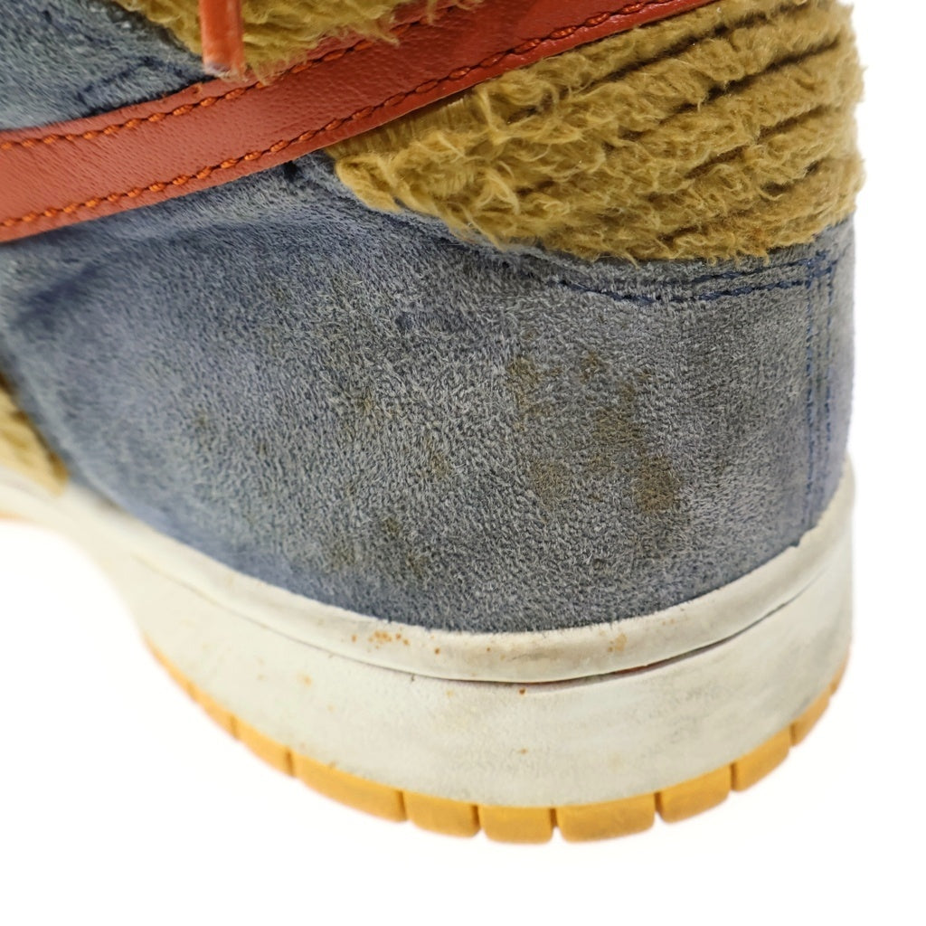 NIKE SB(ナイキエスビー) 【観賞用 2006年製】 DUNK HIGH PAPA BEAR ダンク パパベア ハイカットスニーカー イエロー/ブルー US9.5/27.5cm 313171-781