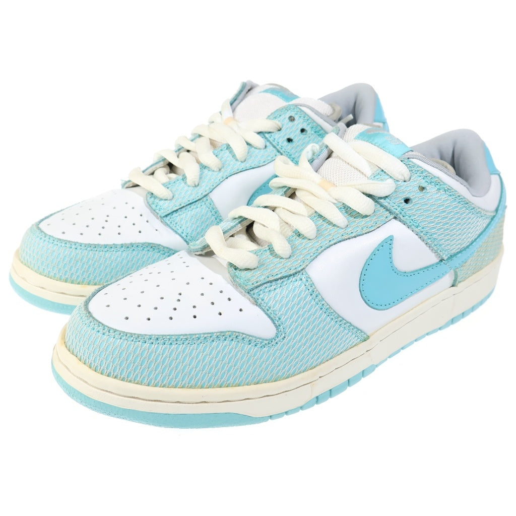 NIKE SB(ナイキエスビー) 【観賞用 2005年製】 DUNK LOW PRM HIGH HAIR ダンク プレミアム ハイヘアー ローカットスニーカー ホワイト/ライトブルー US9.5/27.5cm 313170-142