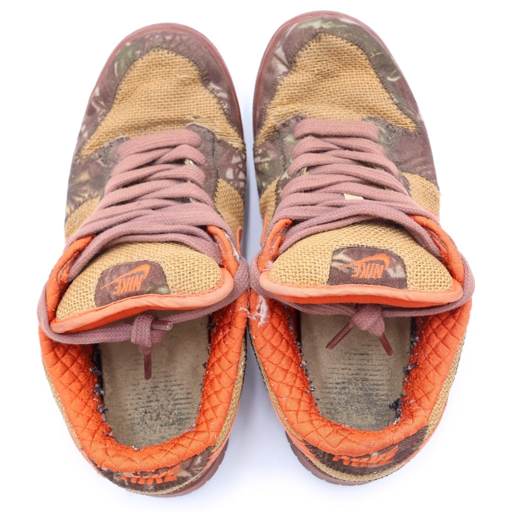 NIKE SB(ナイキエスビー) 【鑑賞用 2006年製】 DUNK LOW REESE FORBES HUNTER ダンク リースフォーブス ハンター ローカットスニーカー ブラウン US9.5/27.5cm 304292-281