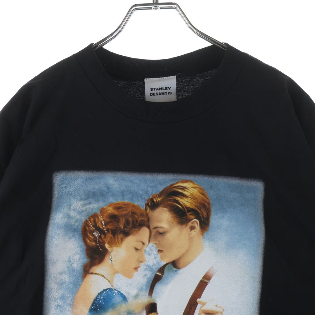 VINTAGE(ヴィンテージ) 90S TITANIC 1998 PROMO TEE STANLEY DESANTIS ヴィンテージ USA製 ムービープリント クルーネック 半袖Tシャツ カットソー ブラック