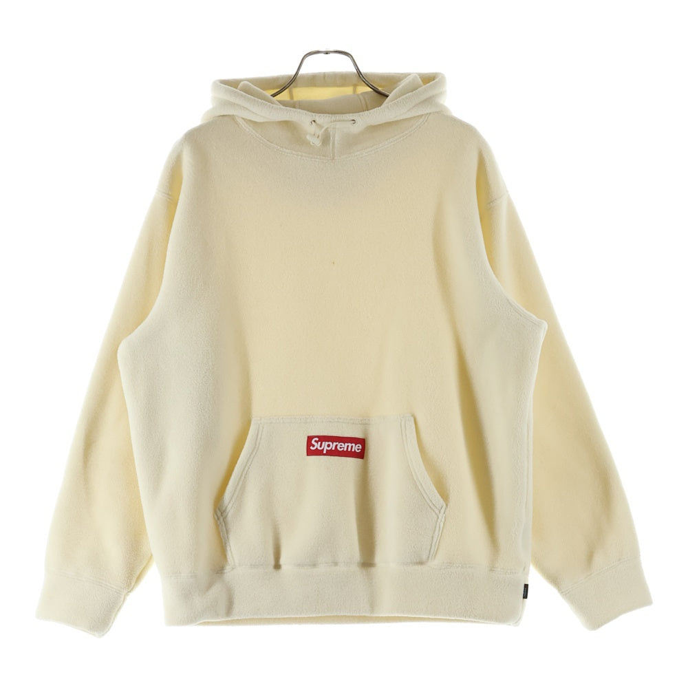 SUPREME(シュプリーム) 20AW Polartec Hooded Sweatshirt ポーラーテック フーデッドスウェットシャツ プルオーバーパーカー アイボリー