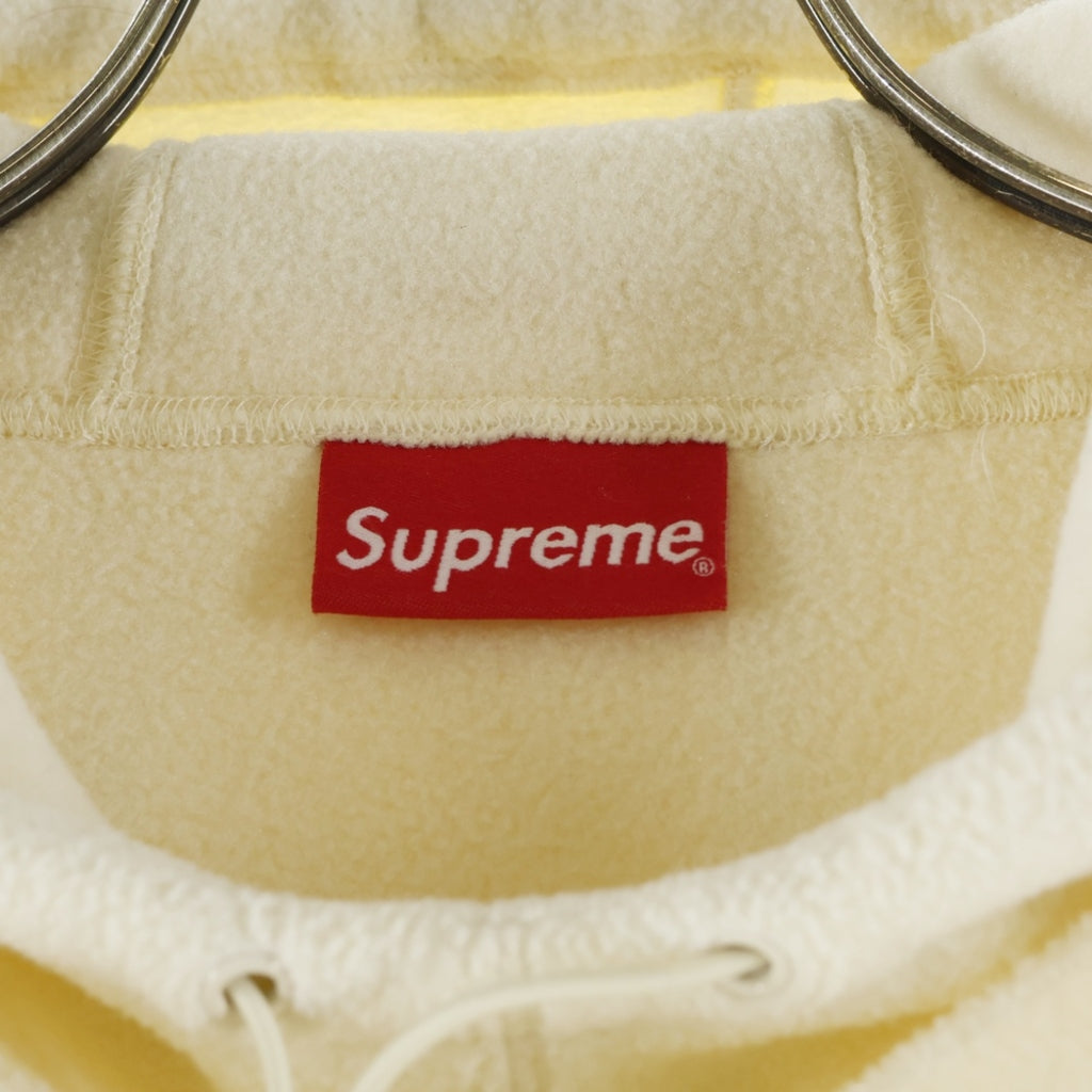 SUPREME(シュプリーム) 20AW Polartec Hooded Sweatshirt ポーラーテック フーデッドスウェットシャツ プルオーバーパーカー アイボリー