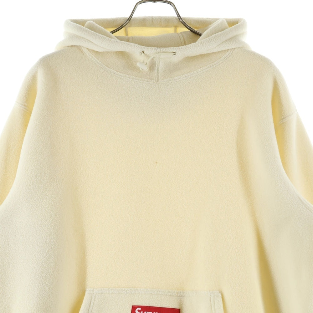SUPREME(シュプリーム) 20AW Polartec Hooded Sweatshirt ポーラーテック フーデッドスウェットシャツ プルオーバーパーカー アイボリー