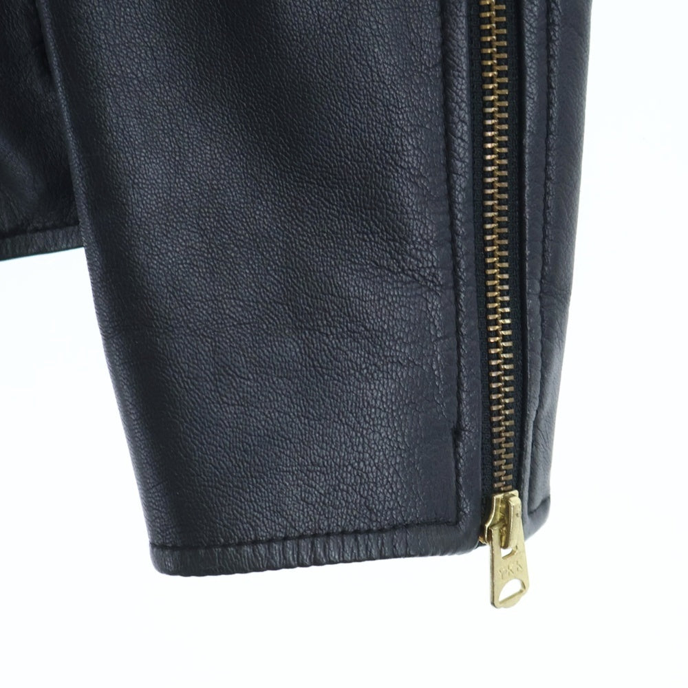Paul Smith(ポールスミス) ラムレザー シングルライダースジャケット ブラック PP-MN-31274