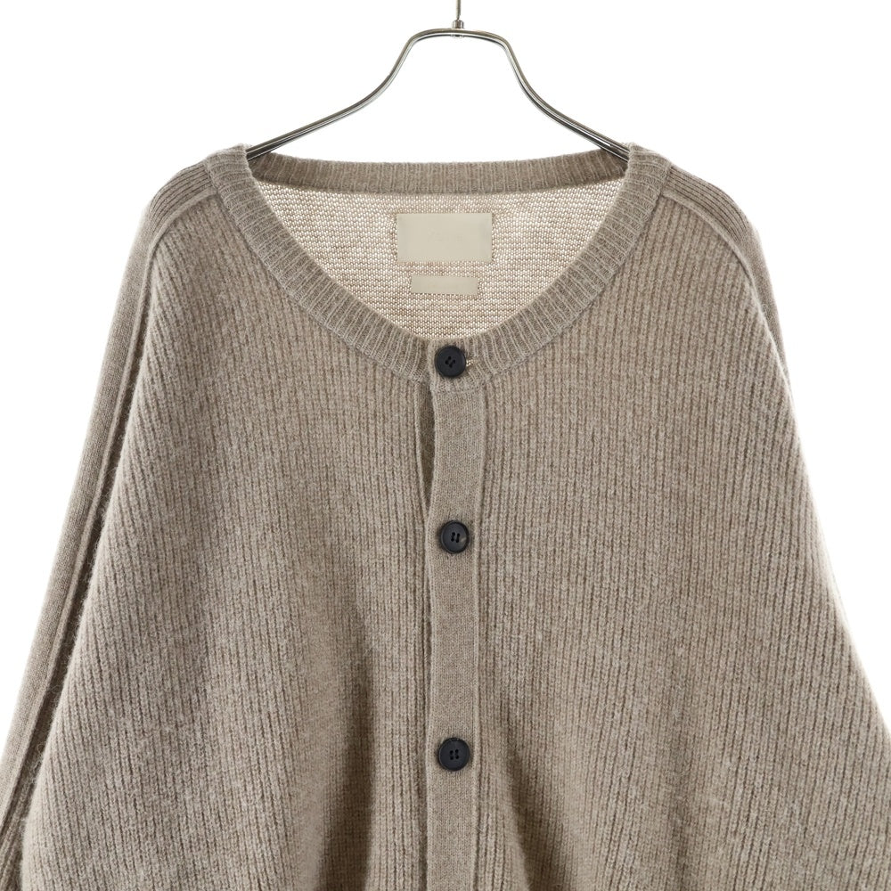 YOKE(ヨーク) 20AW 7G ALPACA WOOL RIB CREW NECK CARDIGAN セブンゲージ アルパカウール リブクルーネック カーディガン ベージュ YK20AW0297S-C
